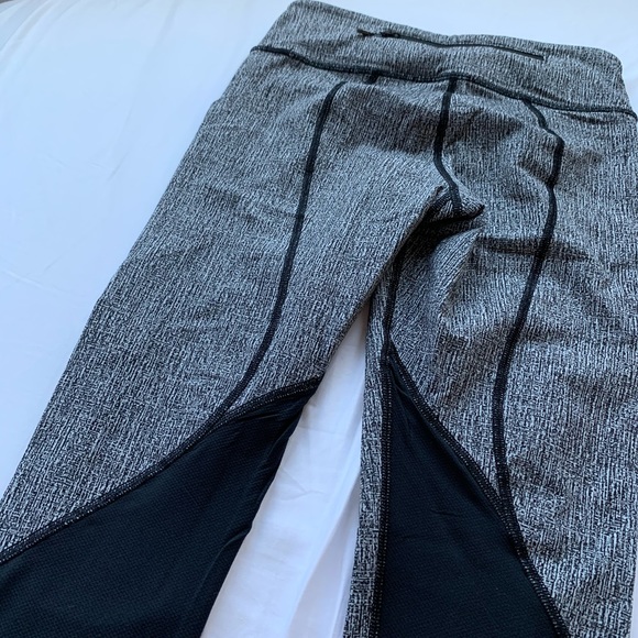 Lululemon Pace Rival Crop 19" Jacquard White/black - Picture 6 of 8